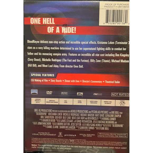 BloodRayne Unrated Director's Cut DVD - Picture 5 of 5